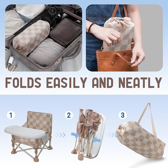 Tiny Marvels Portable 3-in-1 Baby Chair, Cozy Booster Seat, Baby Seat - Image 5