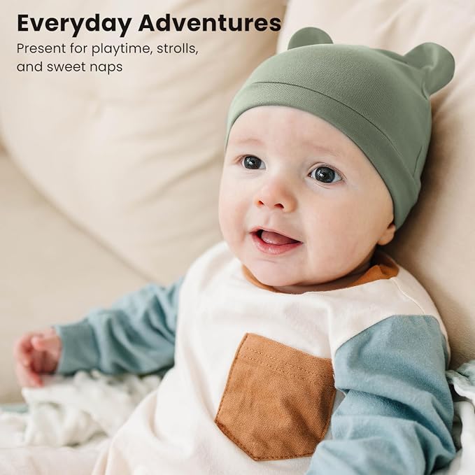 Konssy 6-Pack Baby Newborn Hats - Image 2