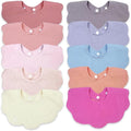 EllieHouse Baby Bibs for Girls Boys 10Pack Muslin Drool Teeth Drooling Teething by EllieHouseVIPBrandExclusive