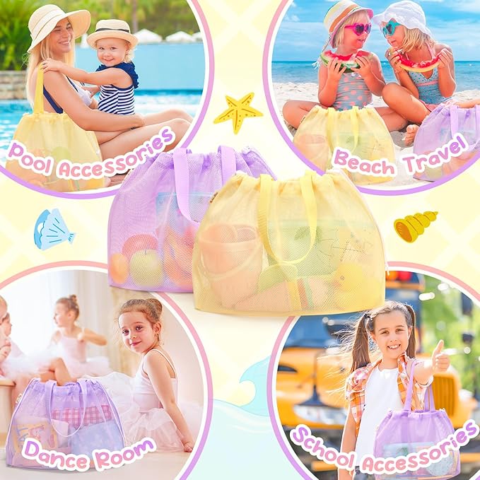 Tagitary Beach Toys Kids Beach Bag Tote - Image 5