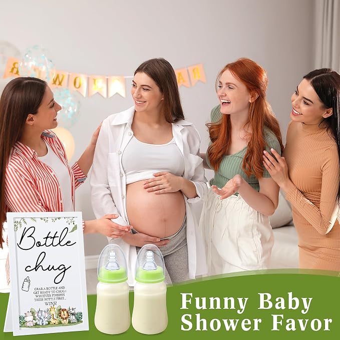 Roowest Bottle Chug Baby Shower Game Favors Including Safari Animals Theme - Image 7