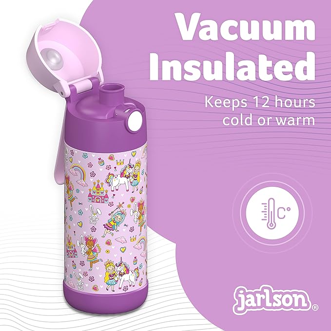 Jarlson® Mali Children's Water Bottle, Thermal Stainless Steel Water Bottle - Image 2
