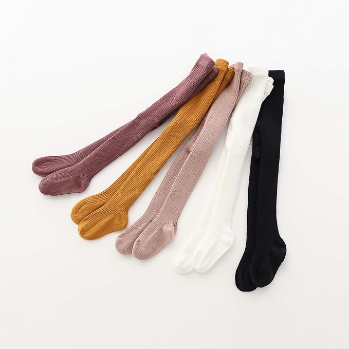 CECORC Baby Girls Tights Toddler Cable Knit Leggings Thick Cotton Infant - Image 6