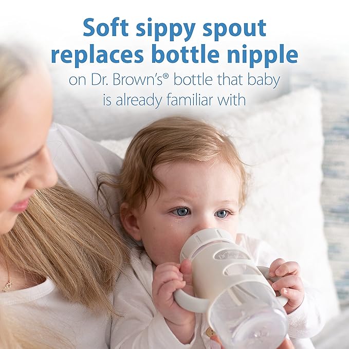 Dr. Brown's Milestones Wide-Neck Sippy Spout Bottle - Image 3