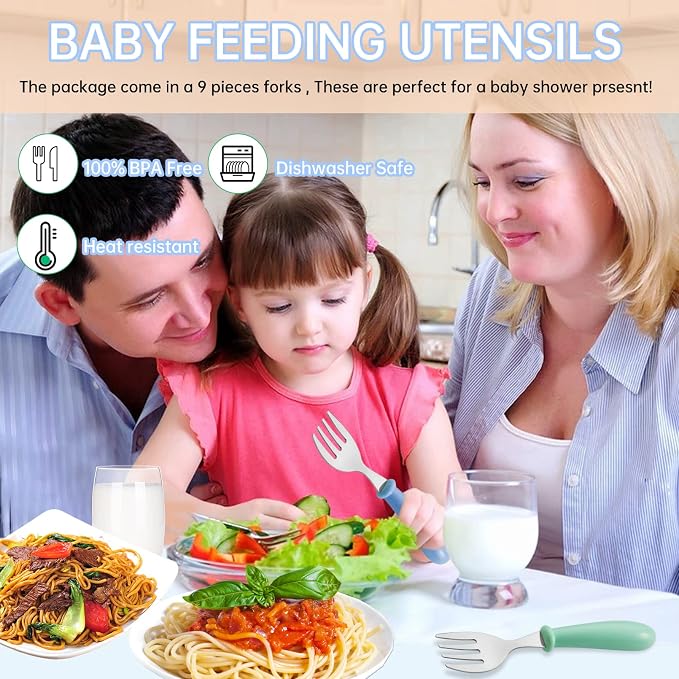 12PCS Toddler Forks & Spoons, Stainless Steel Baby Utensils, Kids Silverware - Image 7