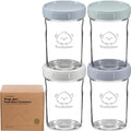 KeaBabies 4pk 8oz Glass Baby Food Containers by KeaBabies