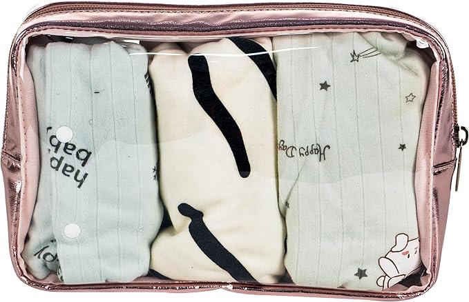TSA Approved 5-Piece Diaper Bag Organizer Pouch Set Clear Waterproof TPU Kids - Image 8