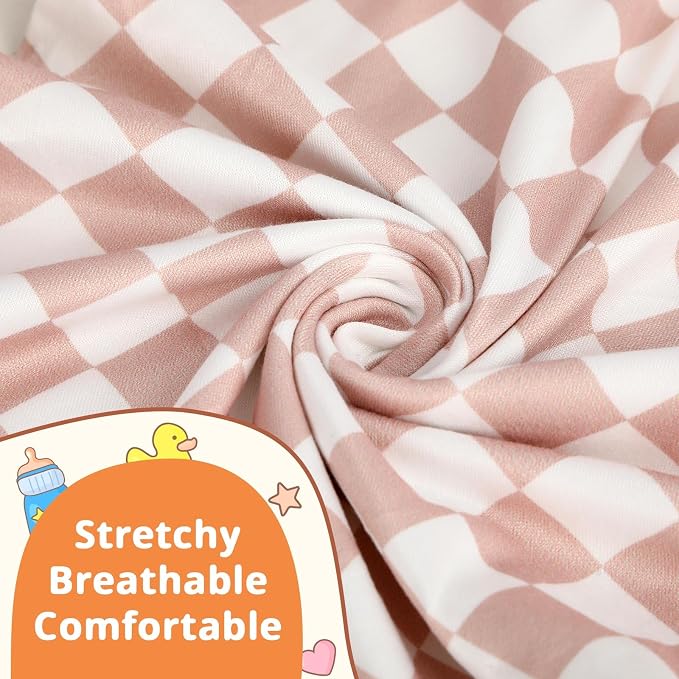 FEBSNOW 2 Pack Baby Nursing Pillow Cover, Stretchy Soft Cotton Nursing Cover - Image 3
