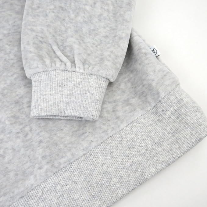 HonestBaby Baby 2-Piece Cozy Velour 100% Organic Cotton Sweatshirt and Jogger - Image 3