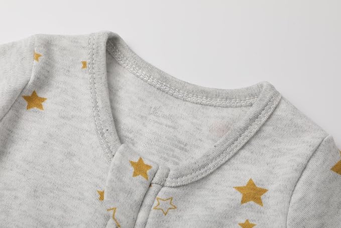 O2 BABY Baby Boys Girls Organic Cotton Zip-Front Sleeper Pajamas, Footed Sleep - Image 4