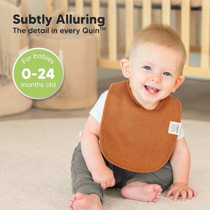 8-Pack Organic Baby Bibs for Girls, Boys - Image 4