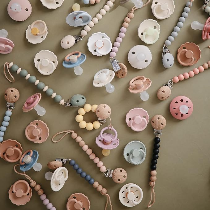 mushie 100% Silicone Baby Pacifier Clip BPA Free | Eva - Image 6