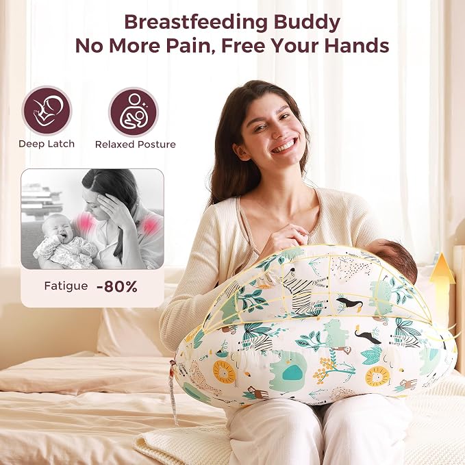 Momcozy Pioneering Safety Fence Nursing Pillow - Image 2