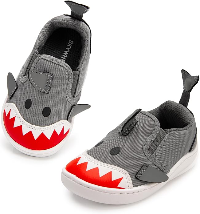 SKYWHEEL Toddler Slip On Shoes Wide Toe Box Barefoot Casual Canvas Walking - Image 6