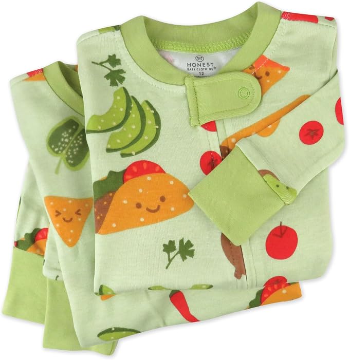HonestBaby Baby Sleep N' Play One-Piece Zip-Front Footed Organic Cotton Pajama - Image 6