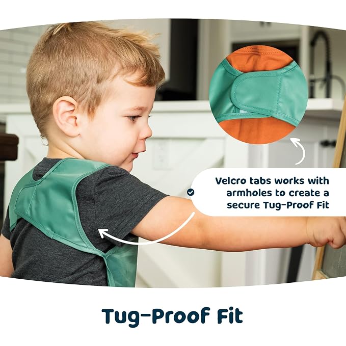 Tiny Twinkle Short Sleeve Apron Bibs - Image 3