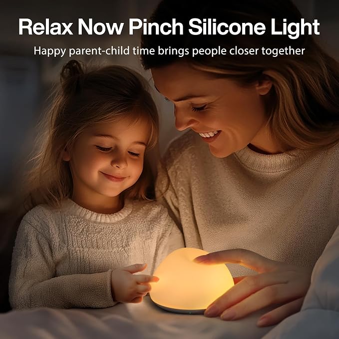 JolyWell Baby Night Light for Nursery, Soft Silicone Tap Control Night Lamp - Image 7