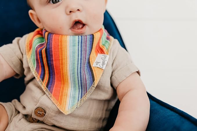 Copper Pearl 4 Pack Soft Cotton Baby Bibs - Image 8