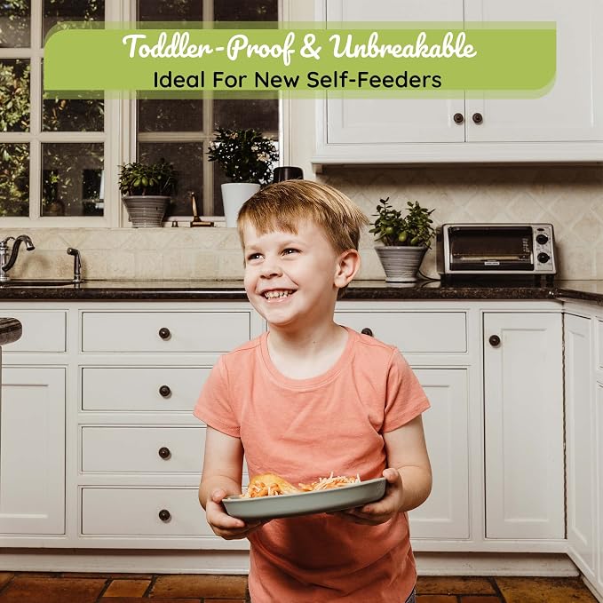 WeeSprout Baby & Toddler Non-Suction Plates - Image 4