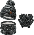 Kids Toddlers Winter Beanie Hats Gloves Neck Scarf Set Mittens Gifts by FZFANTASTICZONE
