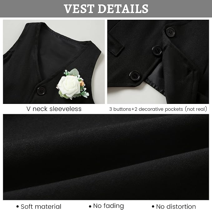 SANMIO Baby Boy Clothes Suits Infant Gentleman Outfit Collared Dress - Image 5