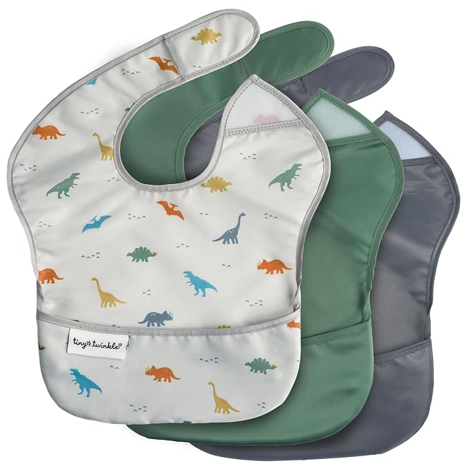 Tiny Twinkle Mess Proof Baby Bibs by TinyTwinkle