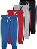 4 Pack Toddler Boys Sweatpants Cotton Baby Kids Joggers Toddler Boys Girls by Aocku