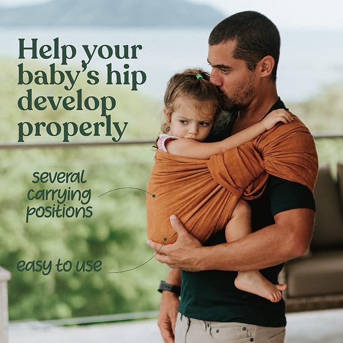 Nalakai Luxury Ring Sling Baby Carrier, Soft Linen Blend Baby Sling, Baby Wrap - Image 3