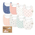 8-Pack Organic Baby Bibs for Boys, Girls by KeaBabies