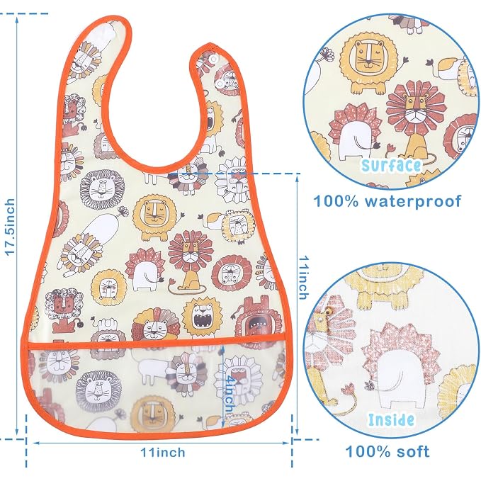 Jeyiour 24 Pcs Baby Waterproof Bibs - Image 2