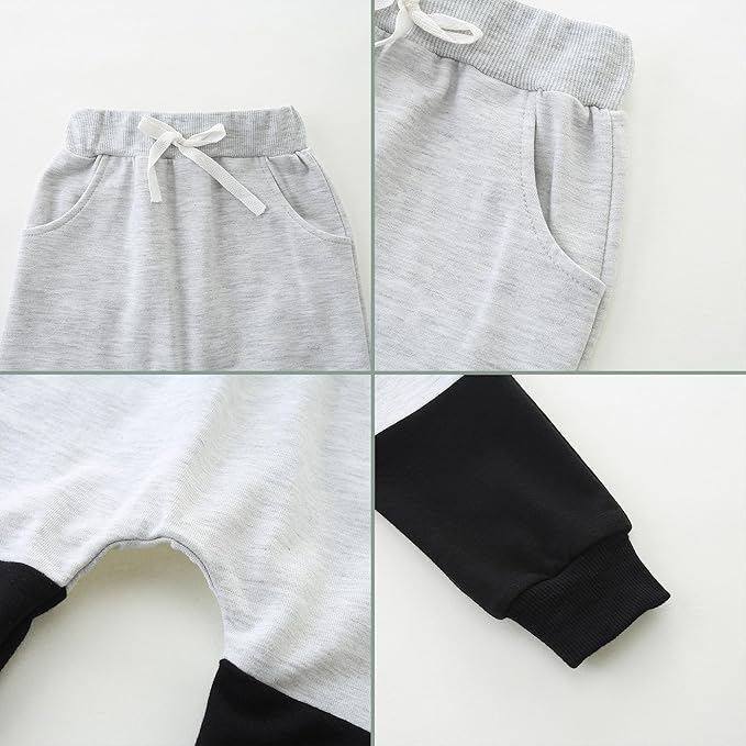 Baby Boy Outfits Short Long Sleeve Pants Clothes Set Spring Summer Hooded - Image 6
