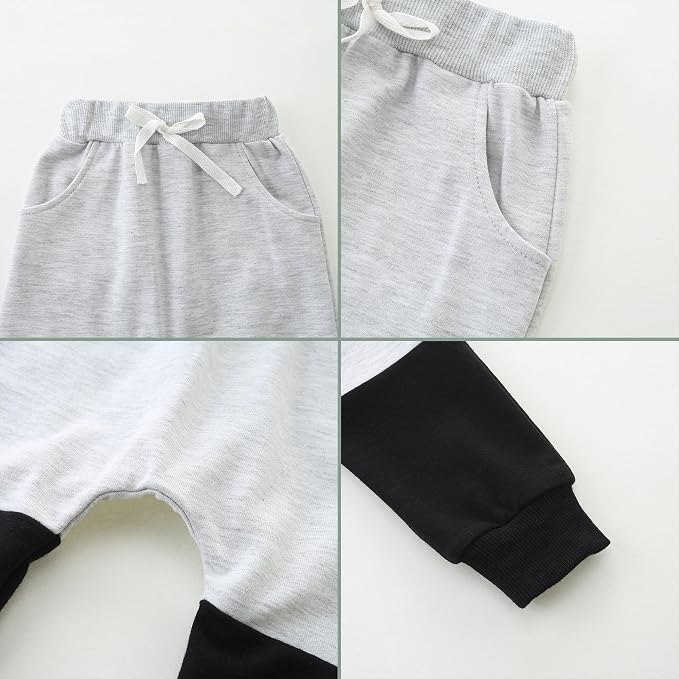 Baby Boy Outfits Short Long Sleeve Pants Clothes Set Spring Summer Hooded - Image 6