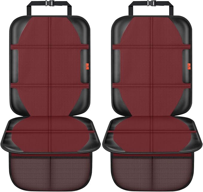 Car Seat Protector, 2 Pack Automotive Seat Protectors Baby Carseat Pad - Image 2