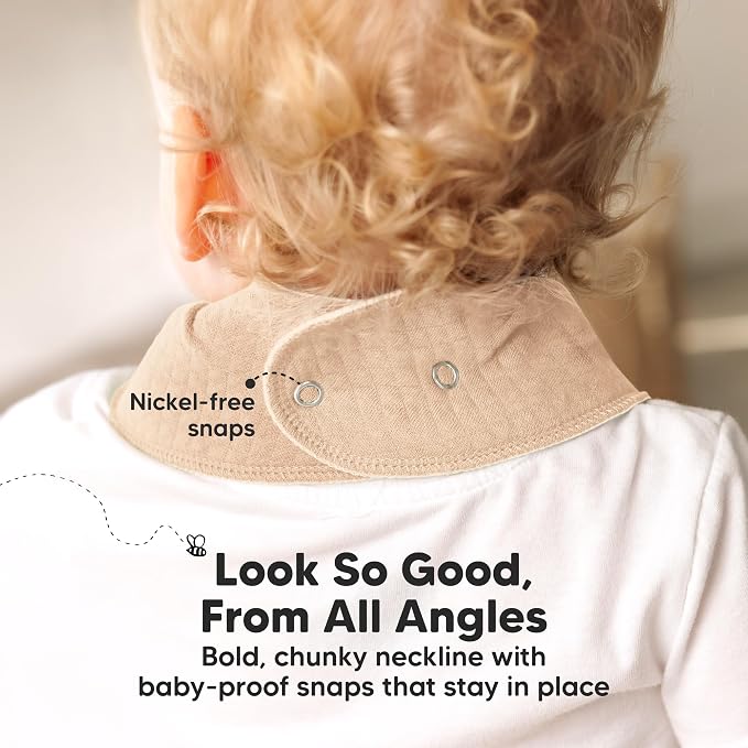 KeaBabies 8-Pack Bandana Bibs for Baby Girls, Boys - Image 8
