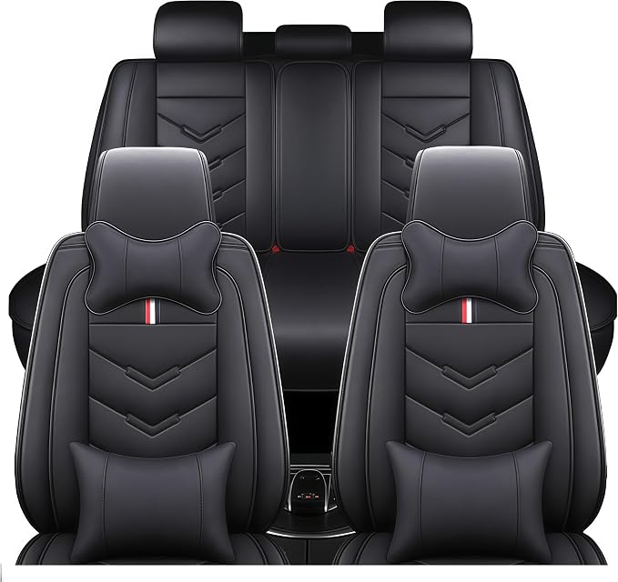 Leather Car Seat Covers Fit for LR Range Rover 2022-2025, 5 Seater Waterproof by TENDER+GLOW