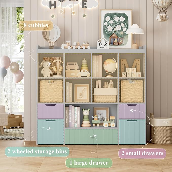 HORSTORS 48" W Kids Toy Storage Organizer, Large Toy Storage Chest - Image 7