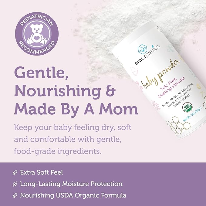 Era Organics Talc-Free Organic Baby Powder - Image 4