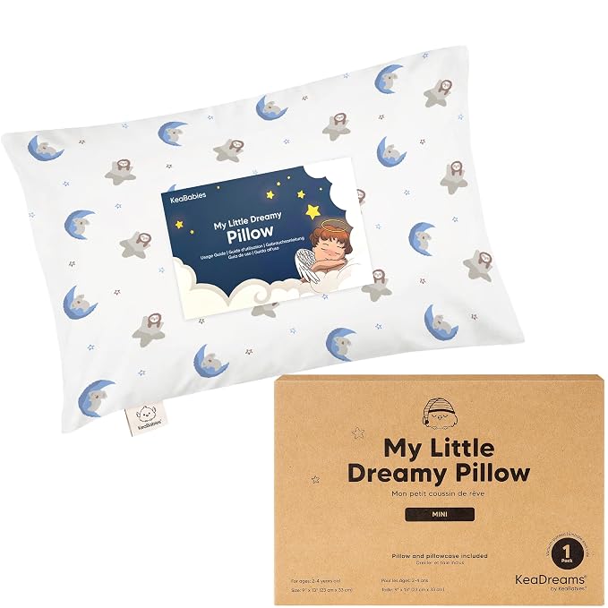 Mini Toddler Pillow with Pillowcase by KeaBabies