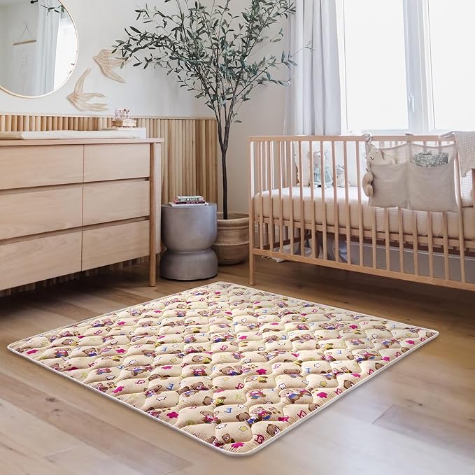 High-Density Foam Baby Play Mat, 59x59 Inches Thicken One-Piece Comfortable and - Image 6