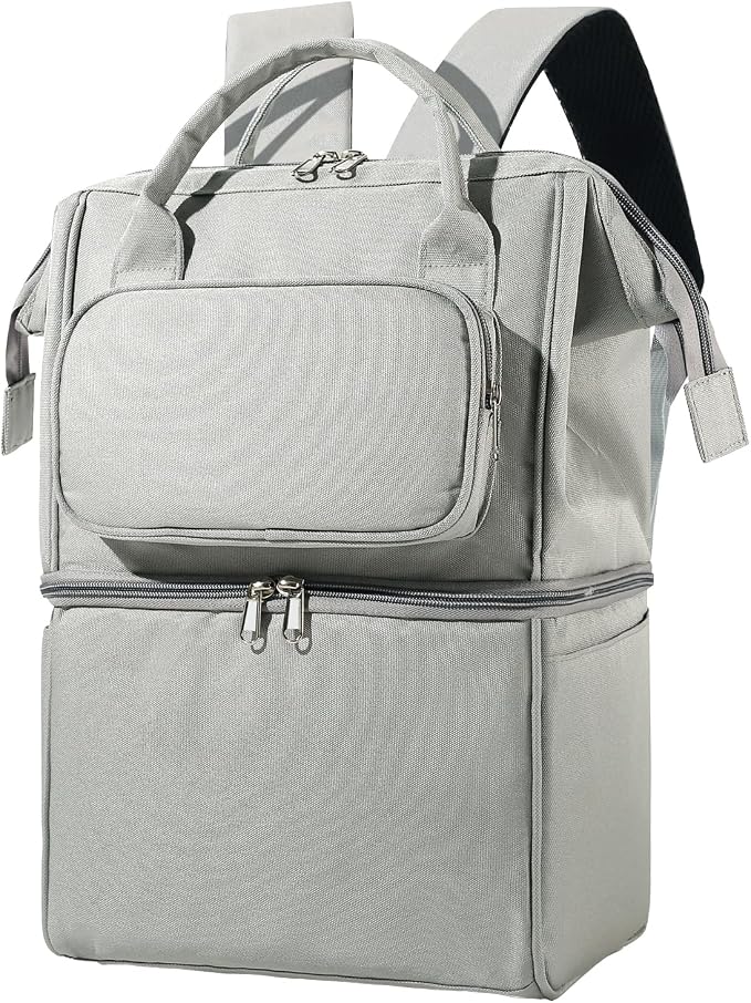 Insulated Bottle Cooler Bag, Holds 6×9oz, 18L Large 2-n-1 Backpack Lunch Bag by Unknown