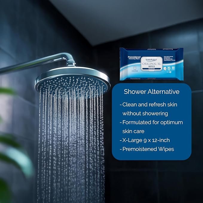 TenderProtect® Original XL Premium Adult Wipes, Extra-Large 9"x12" Wet Wipes - Image 6