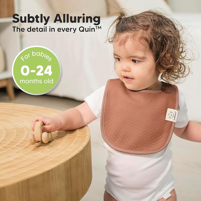 8-Pack Organic Baby Bibs for Girls, Boys - Image 4