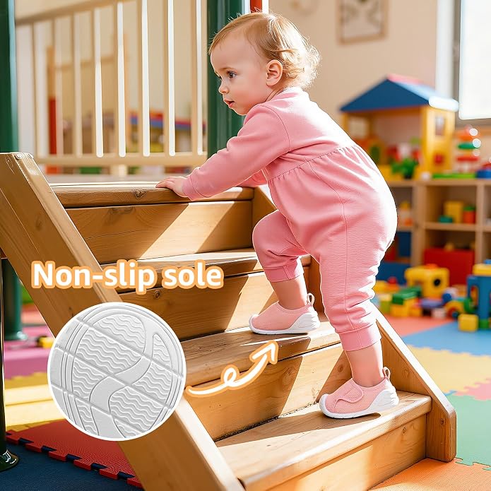 Baby Boys Girls First Walking Shoes Wide Toe Box Infant Sneakers Lightweight - Image 7