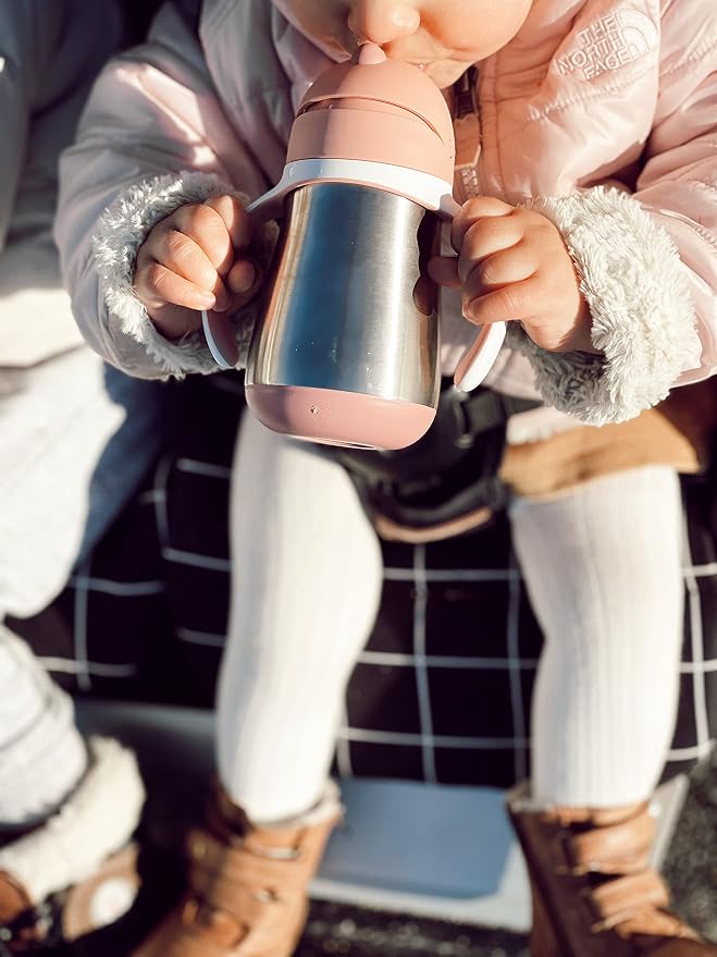 BEABA Stainless Steel Straw Sippy Cup, Insulated Toddler Cups Spill Proof - Image 8