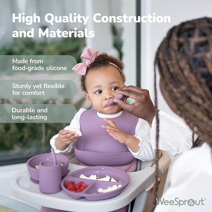 WeeSprout Baby Spoons for Self Feeding 6 Months +, Soft & Durable Silicone - Image 4