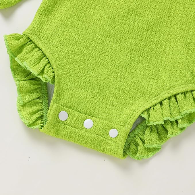 YOUNGER TREE Infant Baby Girls Swimsuit Long Sleeve Swimsuits One Piece - Image 5
