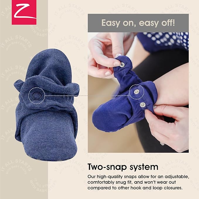 Zutano Organic Baby Booties Newborn Infant, Lost Baby Socks Solution, 18-24 - Image 3