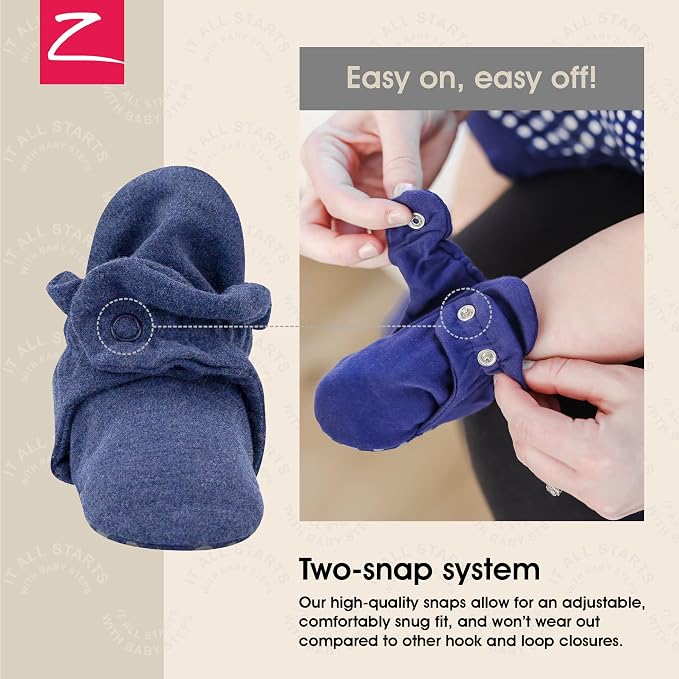 Zutano Organic Baby Booties Newborn Infant, Lost Baby Socks Solution, 18-24 - Image 3