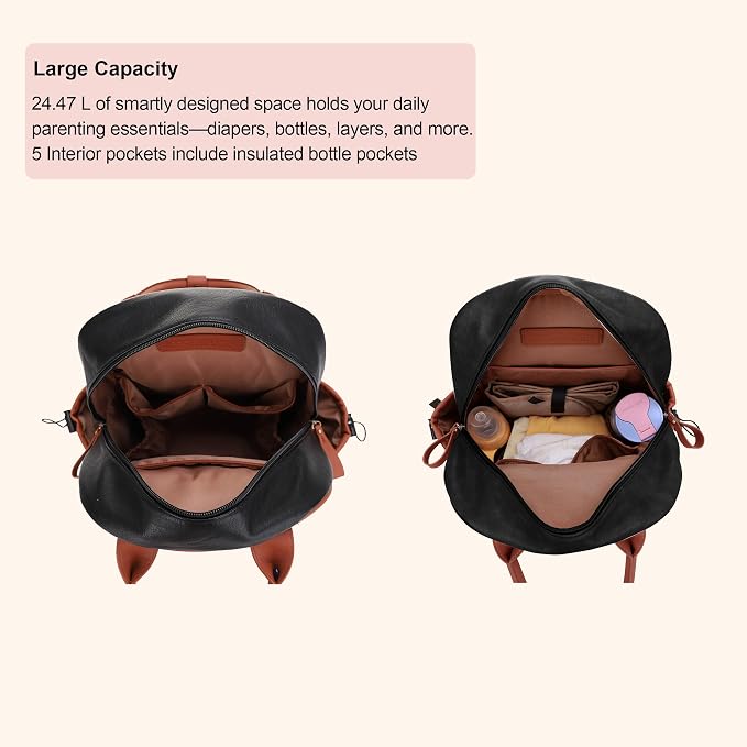 JESSIE & JAMES Saturday EDC Diaper Bag Backpack Multi Function Diaper Bag - Image 3