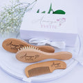 Custom Wooden Baby Brush Set | Personalized Wooden Baby Brush | Personalized by ForeverPersonalized